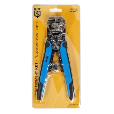 Автоматический многофункциональный стриппер КВТ WS-17 для снятия изоляции с проводов 0.05–10 мм(84418) купить в Магнитогорске