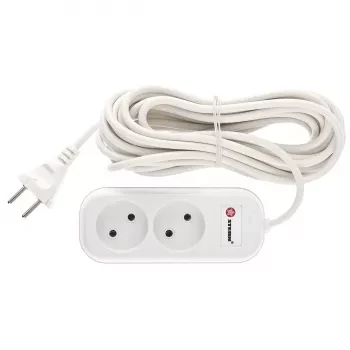 Удлинитель бытовой серия EU, без заземления, 7м, 2 роз., 6А Stern 95723 купить в Магнитогорске