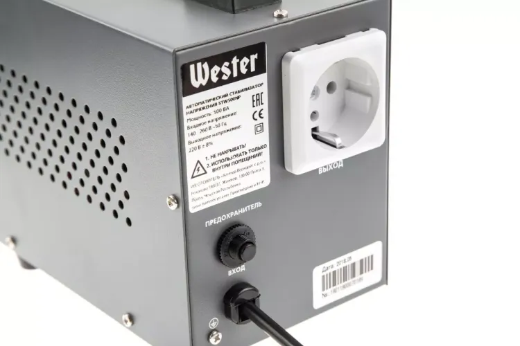 Стабилизатор напряжения WESTER STW500NP купить в Магнитогорске