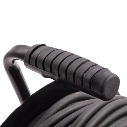 Удлинитель силовой 50 м, 16А, тип УХз16, КГ 3 x 2.5 мм, на стальной катушке, 4 розетки Сибртех 95880 купить в Магнитогорске