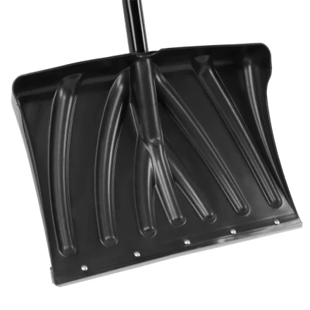 Лопата для уборки снега пластиковая, 450х325х1370 мм, стальной черенок, Palisad 61660 купить в Магнитогорске