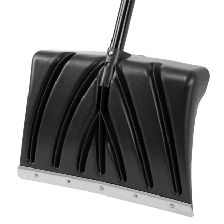 Лопата для уборки снега пластиковая, 450х325х1370 мм, стальной черенок, Palisad 61660 купить в Магнитогорске