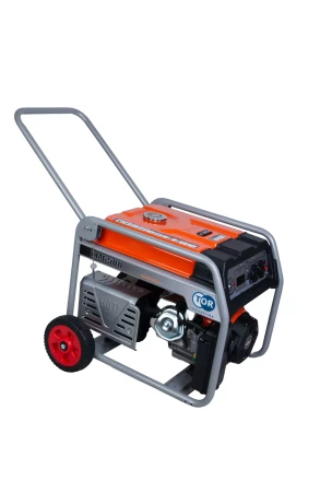 Генератор бензиновый TOR KM6500H 5,0 кВт 220В 27 л с электростартером и колесами 1018117 купить в Магнитогорске