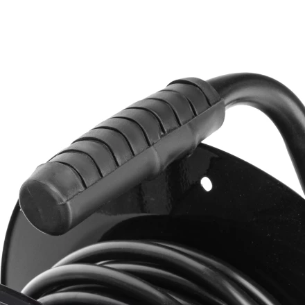 Удлинитель силовой Сибртех 20 м, 16А, тип УХз16, ПВС 3 x 2.5 мм, на стальной катушке, 4 розетки  95872 купить в Магнитогорске