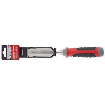 Долото-стамеска 26 мм 60 CrV трехкомпонентная обрезиненная рукоятка MATRIX 24761 купить в Магнитогорске