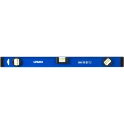 Уровень СИБИН двутавровый, 3 ампулы, измерительная линейка, 60см 34607-060