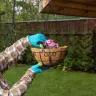 Кашпо подвесное с декором, с кокосовой корзиной, диаметр, 30 см Palisad 690108 купить в Магнитогорске