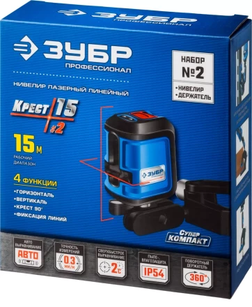 Нивелиры лазерные Крест-15 двухлучевой с держателем серия ПРОФЕССИОНАЛ купить в Магнитогорске