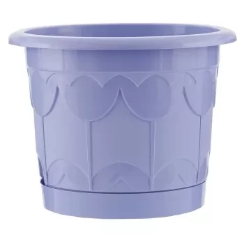 Горшок Тюльпан с поддоном цветок мяты 3,9 л PALISAD 69248 купить в Магнитогорске