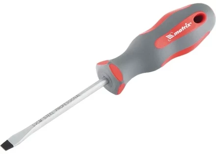 Отвертка Profi SL8 х 200 мм SVСM двухкомпонентная рукоятка Matrix 11982 купить в Магнитогорске
