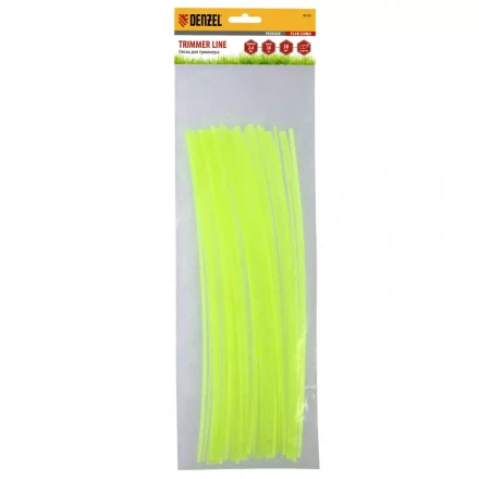 Леска для триммера квадратная нарезанная 2,4мм х 30 см 50 шт Flex cord Denzel 96103 купить в Магнитогорске