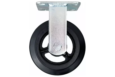 Аппаратное неповоротное колесо большегрузное HITCH 152*50 резина черная FCd63 (SZ085001) купить в Магнитогорске