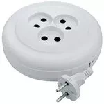 Удлинитель бытовой без заземления 5м 3 розетки 6A серия УХ6 DENZEL 95927 купить в Магнитогорске