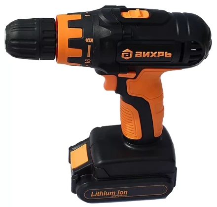 Дрель-шуруповерт аккумуляторная ВИХРЬ ДА-14,4Л-2К купить в Магнитогорске