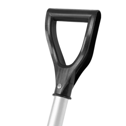 Лопата для уборки снега пластиковая, 470х350х1340 мм, алюминиевый черенок, Россия, Сибртех 61662 купить в Магнитогорске