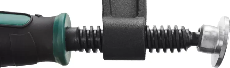 Струбцина, KRAFTOOL 32011-120-500, тип "F", DIN 5117, двухкомпонентная ручка, 120х500мм 32011-120-500 купить в Магнитогорске