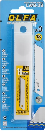 Лезвие OLFA, сегментированноеб серрейторная заточка18 мм OL-LWB-3B купить в Магнитогорске