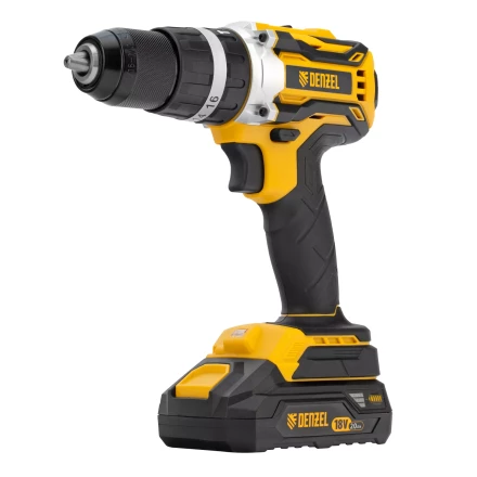 Дрель-шуруповерт аккумуляторная ударная бесщет Denzel CIDB-18-02, Li-Ion, 18 В 26145 купить в Магнитогорске