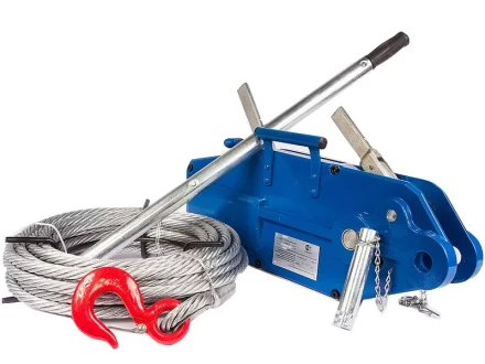 Лебедка рычажная тросовая TOR МТМ 1600 1,6 т L=20м (стальной корпус) 1002528 купить в Магнитогорске