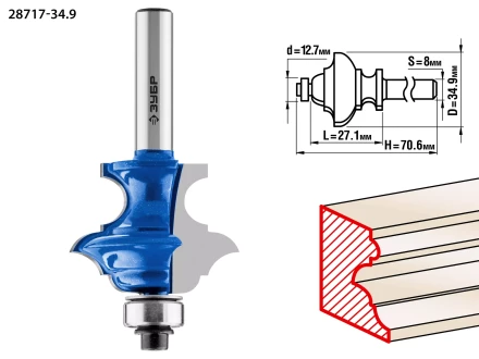 Фрезы кромочные фигурные №6(многопрофильные) серия ПРОФЕССИОНАЛ купить в Магнитогорске