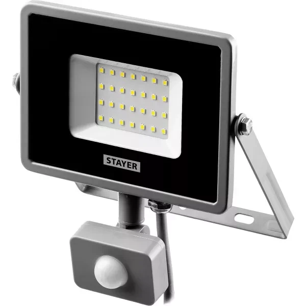 Прожектор LEDPro светодиодный, STAYER Profi 57133-30, датчик движения, 30Вт 57133-30 купить в Магнитогорске