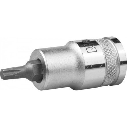 Торцовая бита-головка KRAFTOOL &quot;INDUSTRIE QUALITAT&quot;, материал S2, TORX, сатинированная, 1/2&quot;, Т27 27905-27_z01 купить в Магнитогорске