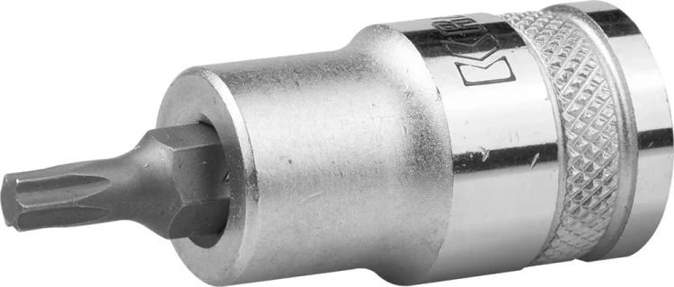 Торцовая бита-головка KRAFTOOL "INDUSTRIE QUALITAT", материал S2, TORX, сатинированная, 1/2", Т27 27905-27_z01 купить в Магнитогорске