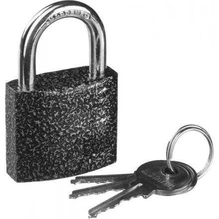 Замок STAYER &quot;STANDARD&quot; навесной, металлический корпус, закаленная дужка, 38мм 37160-38 купить в Магнитогорске