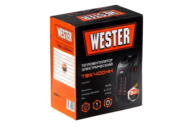 Тепловентилятор в розетку WESTER TBK400hh купить в Магнитогорске