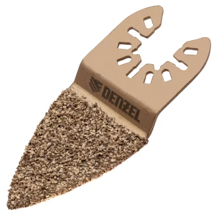 Насадка для МФИ шлифовальная двусторонняя дельта Denzel 782321, узкая, HM, по плитке и дереву, 35 мм купить в Магнитогорске