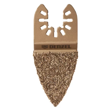 Насадка для МФИ шлифовальная двусторонняя дельта Denzel 782321, узкая, HM, по плитке и дереву, 35 мм купить в Магнитогорске