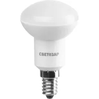 Лампа СВЕТОЗАР светодиодная "LED technology", цоколь E14 (миньон), теплый белый свет (2700К), 45 (5Вт), 220В 44502-45