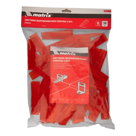 Клин для системы выравнивания плитки СВП Ворота XL, 50 шт. в пакете Matrix 88123 купить в Магнитогорске