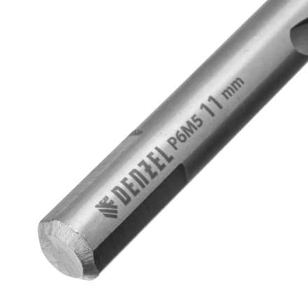 Сверло спиральное по металлу Denzel, 11 x 142 мм, Р6М5, Golden Tip, 718243 купить в Магнитогорске