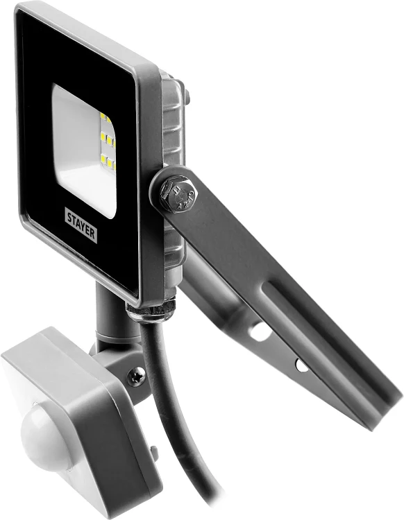 Прожектор LEDPro светодиодный, STAYER Profi 57133-10, датчик движения, 10Вт 57133-10 купить в Магнитогорске