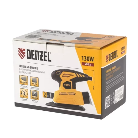 Шлифмашина плоскошлифовальная VDS-2 вибрационная Denzel 27614 купить в Магнитогорске