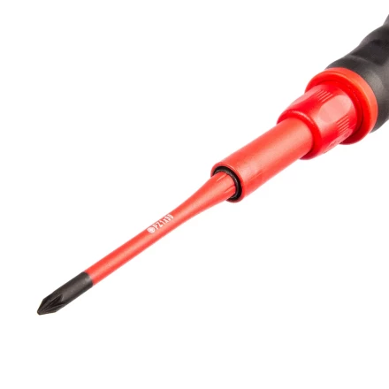 Диэлектрическая динамометрическая отвертка VDE КВТ НИО-3306 со сменными битами SLIM, 6 шт. (90952) купить в Магнитогорске