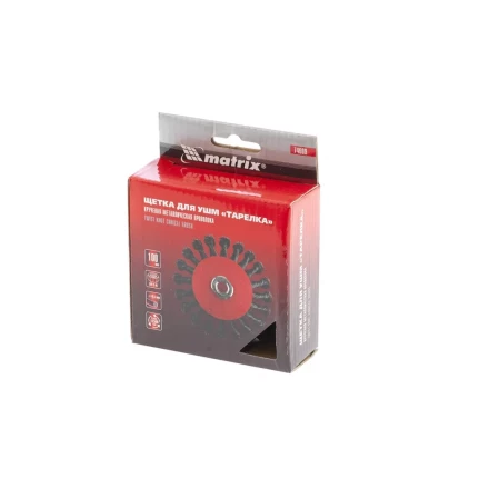 Щетка для УШМ 100 мм М14 &quot;тарелка&quot; крученая проволока 0,5 мм MATRIX 74609 купить в Магнитогорске
