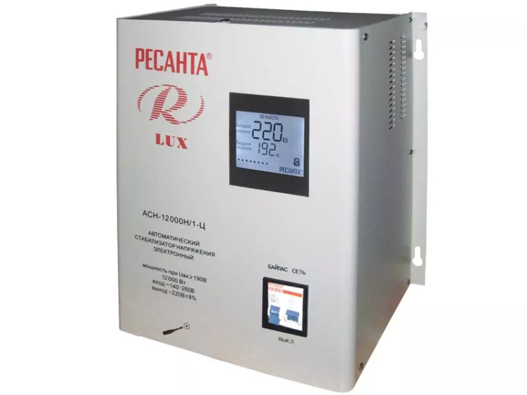 Стабилизатор АСН-12000 Н/1-Ц Ресанта Lux купить в Магнитогорске