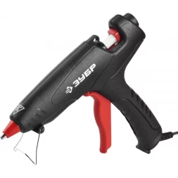 Пистолет ЗУБР &quot;МАСТЕР&quot; клеевой (термоклеящий), электрический, эргономичная рукоятка, рабочая температура 193град, d=12мм, 80Вт 06850-60-12_z02