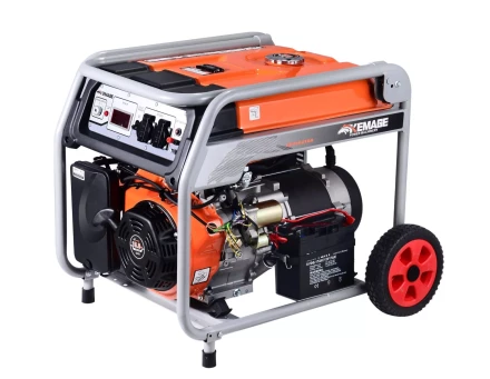 Генератор бензиновый TOR KM8000H 6,0 кВт 220В 27 л с электростартером и колесами 1011098 купить в Магнитогорске