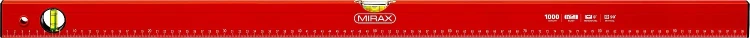 Уровень коробчатый MIRAX, 2 ампулы, крашеный, 1000мм 34602-100_z02 купить в Магнитогорске