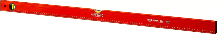 Уровень коробчатый MIRAX, 2 ампулы, крашеный, 1000мм 34602-100_z02 купить в Магнитогорске