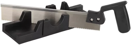 Набор STAYER &quot;MASTER&quot;: cтусло пластмассовое + пила для стусла, ножовка 300мм, заточенный зуб 11TPI, стусло MIDI для заготовок до 65х35мм 1539-30 купить в Магнитогорске