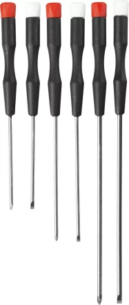 STAYER. Набор: Отвертки для точных работ с пластиковыми рукоятками и удлиненными стержнями 25570-H6_z01 купить в Магнитогорске