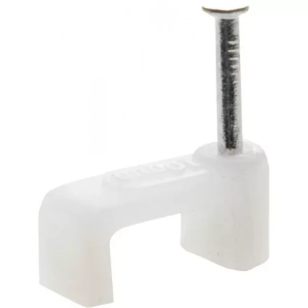 Скоба-держатель для плоского кабеля, с оцинкованным гвоздем, 6 мм, 100 шт, STAYER Master 4511-06 4511-06 купить в Магнитогорске