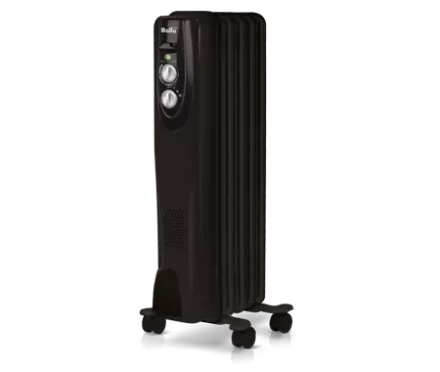 Маслянный радиатор обогреватель электрический BALLU Classic black BOH/CL-05BRN 1000 купить в Магнитогорске