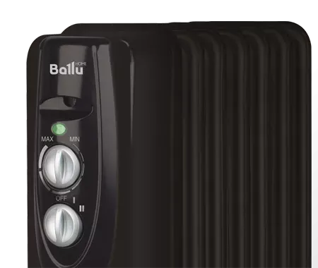 Маслянный радиатор обогреватель электрический BALLU Classic black BOH/CL-05BRN 1000 купить в Магнитогорске