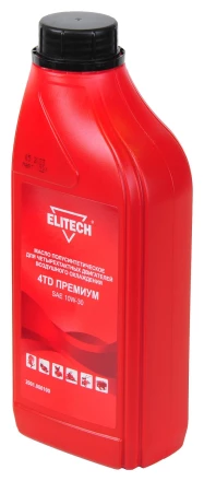 Масло п/синт. 4-х такт двигателей, (вязкость SAE 10W-30), 1л ELITECH премиум 2001.000100 купить в Магнитогорске