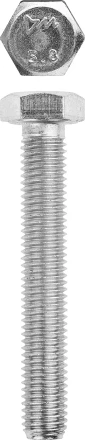 Болт ЗУБР &quot;МАСТЕР&quot; с шестигранной головкой, ГОСТ 7798-70, класс прочности 5.8, оцинкованный, M12x100мм, 5кг 303080-12-100 купить в Магнитогорске